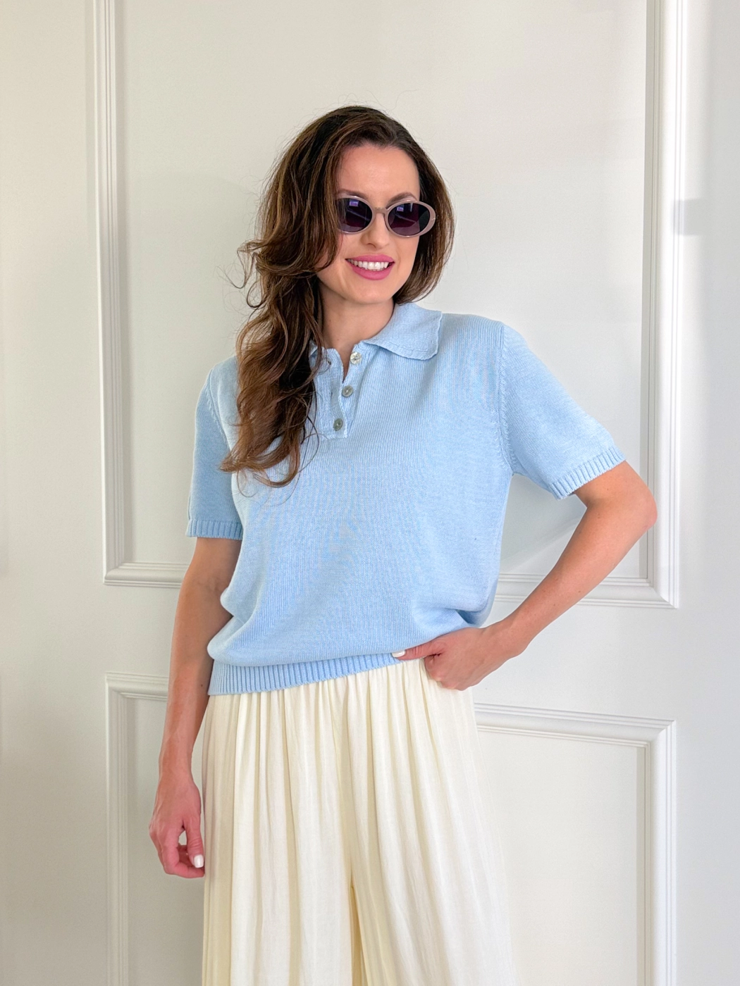 Koszulka polo, 100% bawełna | Niebieski